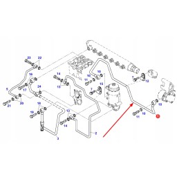 Deutz variklio degalų tiekimo linija F339202060160