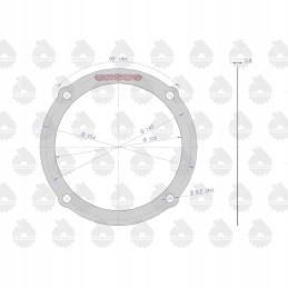 Priekinės reduktoriaus C 360 Zetor 50528020u sandariklis