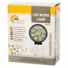 LED darbinė halogeninė lempa 27w 12v 24v prožektorius