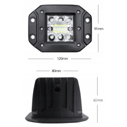 2x 40w darbinė lempa montuojama buferyje