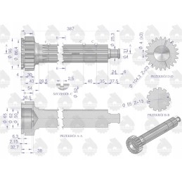 Pagrindinis velenas naujo tipo su grybo galvute C 360 originalus