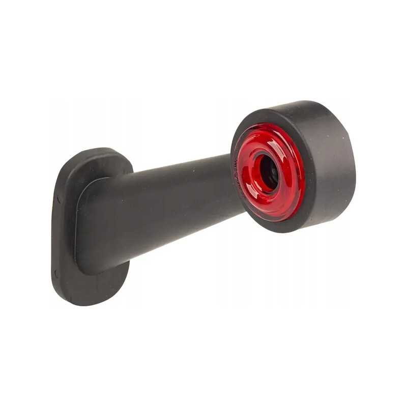 Kairės pusės gabaritinis žibintas, apvalus, 12 24v, raudonas