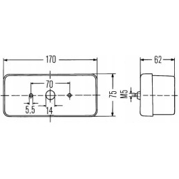 Kombinuotas galinis žibintas 170x75mm dešinė 2sd002582021