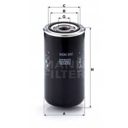 Mann filtras WDK 950 kuro filtras