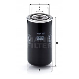 Mann filtras WDK 950 kuro filtras
