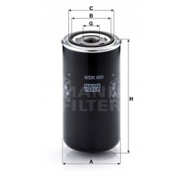 Mann filtras WDK 950 kuro filtras
