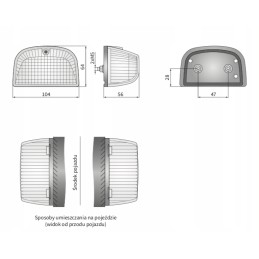 Posūkio žibintas Wesem LK1 24000