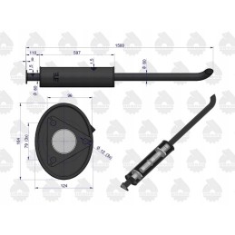 Duslintuvas 1500mm Zetor originalus Ursus