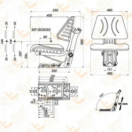 Dviejų dalių sėdynė eco0103