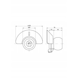 Kamuoliukas su apykakle ir kaiščiu 3 kat. 2 64x28 pakeisti