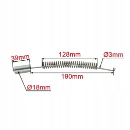 Rankinio stabdžio svirties remonto komplektas mf