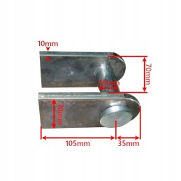 Pavaros su varžto ąselės skersmuo 35 montavimas