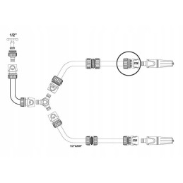 Greita jungtis 3 4 su vandens stabdikliu teger motoge