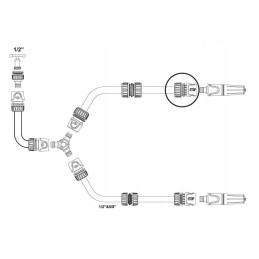 Greita jungtis 3 4 su vandens stabdikliu teger motoge