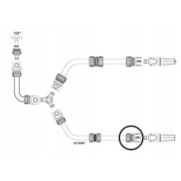 Greita jungtis 1 2 su vandens stabdikliu teger motoge