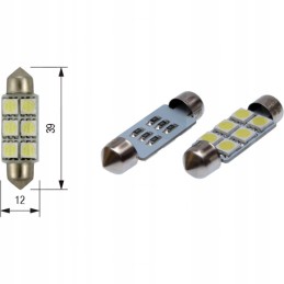 Bosma led lemputė 10 x 39 12v 6xsmd 5050 led sv8 5