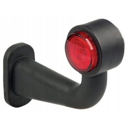 LED šoninė šviesa, dešinė, 12 24v, raudona, skaidri