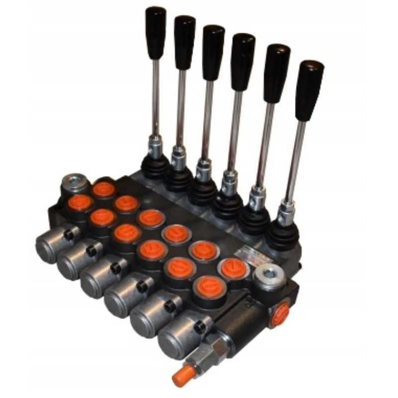 Hidraulinis skirstytuvas, 6 sekcijų, 40l