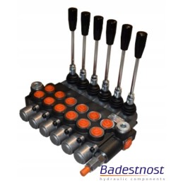 Hidraulinis skirstytuvas, 6 sekcijų, 40l