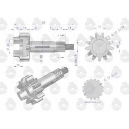 Hidraulinio siurblio C 360 originalus Ursus krumpliaratis su pavaros velenu
