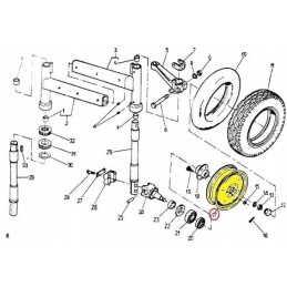 Rato ratlankis 600x16 6 skylės c 330 360 mf3