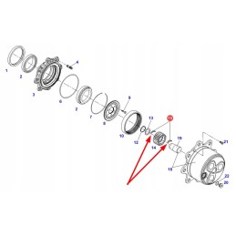 F339300020780 stebulės reduktoriaus guolio adata