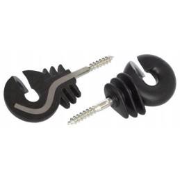 Apvalus izoliatorius su 6 skersmens varžtu medienai su įmontuotais elementais