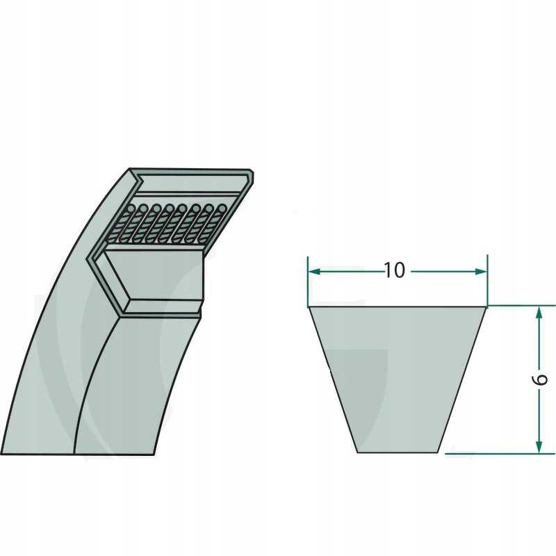 V formos diržas 10x1245 z1245
