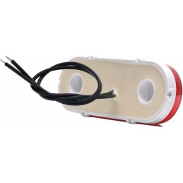 Stačiakampė LED markerinė lempa 12 24v 124x49x20mm