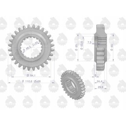 Trečias 20 28 mf3 mf4 pavarų dėžės krumpliaratis