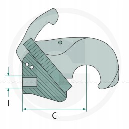 Prikabinimo kablys suvirinimui, 3 kategorija 20012051