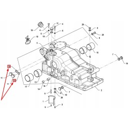 P5s55102120 galinės trauklės sandariklio rinkinys