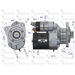 Starteris su reduktoriumi ursus 4512 4514 mf4 expom