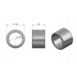 Vairo mechanizmo korpuso įvorė, siaura c 3