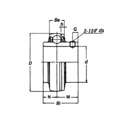 Guolių įdėklas 30x62x19 mm gopart