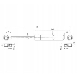 Zetor galinio lango teleskopas 60117921 solvax lenkiškas