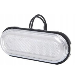 Stačiakampė LED markerinė lempa 12 24v 124x49x20mm