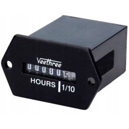 Universalus analoginis variklio darbo valandų indikatorius 10 28 v