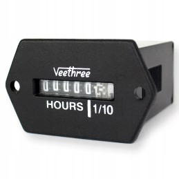 Universalus analoginis variklio darbo valandų indikatorius 10 28 v