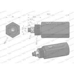 Hidraulinio cilindro apsauginis vožtuvas c