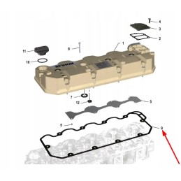 K0067104 vožtuvo dangtelio tarpinė