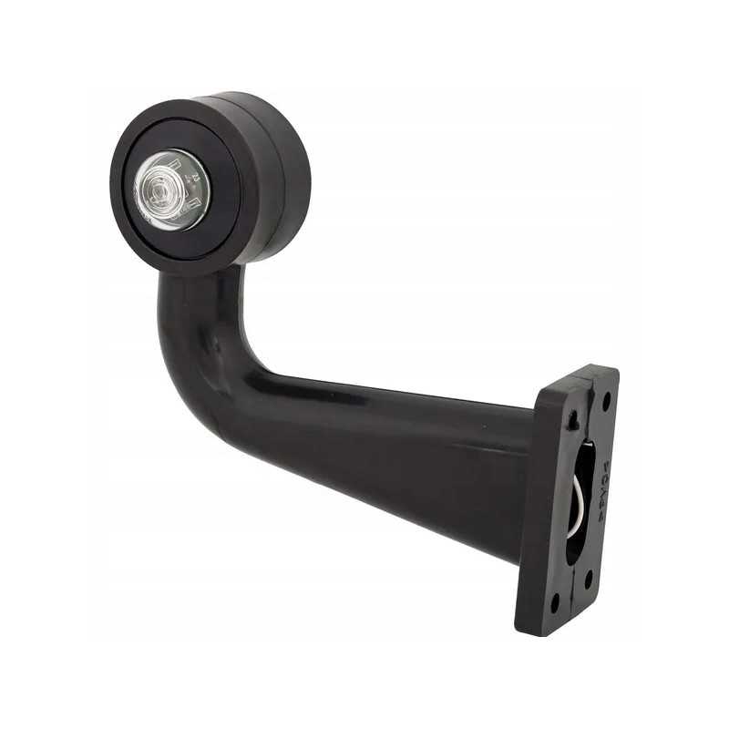 LED markerinė lempa, dešinė, 12 24, skaidri raudona