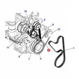 V formos diržas avx13 fendt x696624100000 originalus