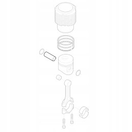 Hatz 50353600 stūmoklio kaištis 1d80 1d81