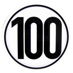 Lipdukas greičio apribojimas 100 km h fi 200 mm