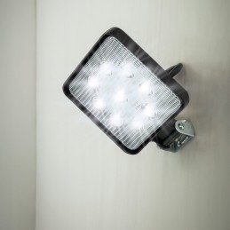 Darbinė lempa 9 LED 12v kvadratinė halogeninė
