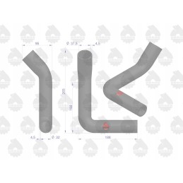 Siurbimo vamzdis, apatinis guminis vamzdis, sustiprintas audiniu