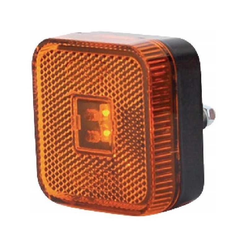 Šoninė gabaritinė lemputė kvadratinė LED 12 24v