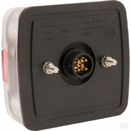 LED galinis žibintas, 1W, kvadratinis, 12V, 5 kontaktų