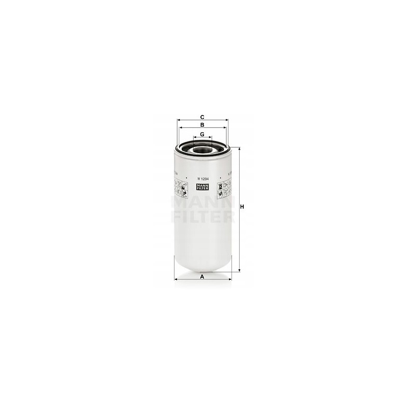 W 1294 mann filtro alyvos filtras